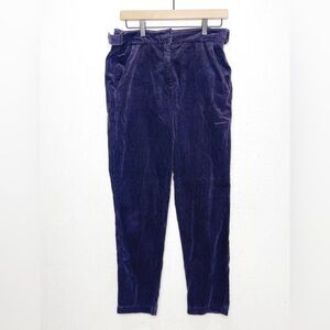 Brora Women's Straight Leg Corduroy Trousers Indigo Pants Size UK 10 US 6